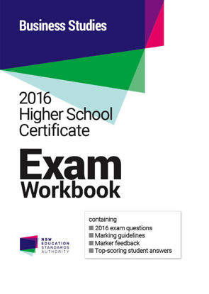 Picture of 2016 HSC Business Studies Exam Workbook