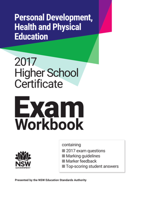 Picture of 2017 HSC PDHPE Exam Workbook